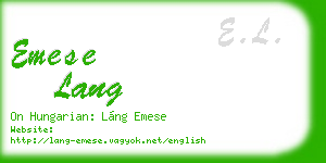 emese lang business card