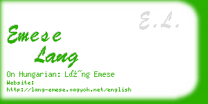emese lang business card